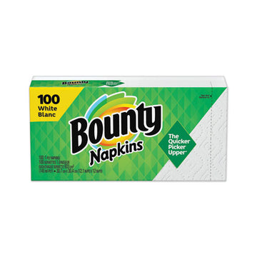 Bounty® Quilted Napkins, 1-ply, 12 1-10 X 12, 6 Pk-print, 6 Pk-white, 200-pk, 12 Pk-ct freeshipping - TVN Wholesale